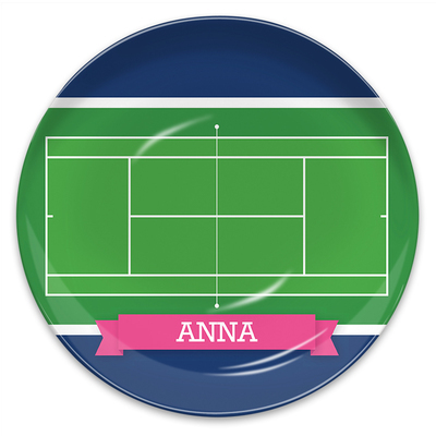 Tennis Court Melamine Plate